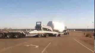 Cozad Trailers 16Tire Super 13Axle Turning [upl. by Kelsi320]