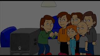 Boris Gets Grounded Boris Roris Toris Goris Rosie and Classic Caillou turns on loud music [upl. by Tierza]