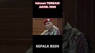 terbaru 2024  lulusan terbaik AKMIL 1986 MENJABAT KEPALA BSSN kopassus tni [upl. by Dolora669]