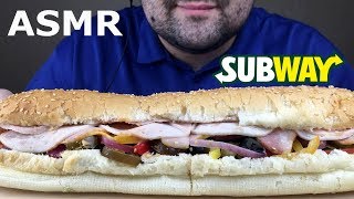 ASMR SUBWAY SANDWICH Eating Sounds Eating Show NO TALKING [upl. by Crowley]