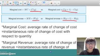 Calculus BC 45 Applications to Marginality [upl. by Umeh762]