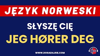 🇳🇴Język norweski Jeg hører deg  Słyszę Cię  Bardzo potrzebne wyrażenie  wwwdogadajsiecom [upl. by Nilde]