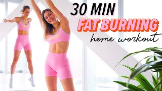 30 MIN FULL BODY BURN HOME WORKOUT  No Equipment [upl. by Atikel]