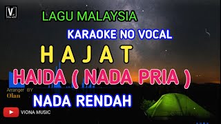 KARAOKE HAJAT NADA PRIA  HAJAT HAIDA [upl. by Fancy]