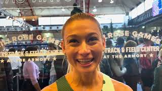 Jessica Hull Runs 41903 To Break Australian Mile Record At Millrose Games Wanamaker Mile [upl. by Akkimat]