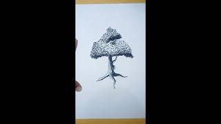 how to draw banyan trees [upl. by Tnirb]