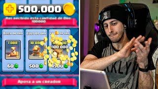 GASTANDO 500000 DE ORO EN CLASH ROYALE  Robleis [upl. by Ramo]