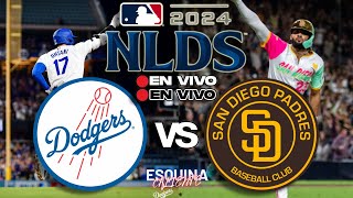 🔴 EN VIVO LOS ANGELES DODGERS vs SAN DIEGO PADRES  NATIONAL LEAGUE DIVISION SERIES 2024  MLB LIVE [upl. by Lerraf]