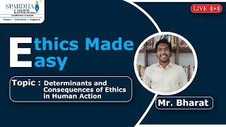 Ethics Made Easy  Answer Writing Practice  Determinants amp Consequences of ethics in human action [upl. by Beeson]