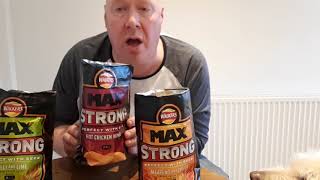 Walkers have a 3 new flavoured Max Strong Crisps out Review by me and Labradoodle [upl. by Orelia]