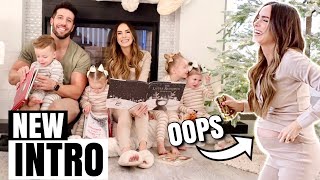 THE CHATWINS NEW FAMILY CHRISTMAS INTRO 2020 Caras Pregnant Belly Kept Popping Out [upl. by True770]