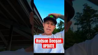 Hudson Deegan UPDATE  Broken Back crash [upl. by Namyac]