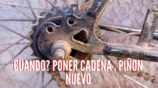 ✴️​ quotCambiarquot CADENA y PIÑON a una Bicicleta [upl. by Dorelia301]