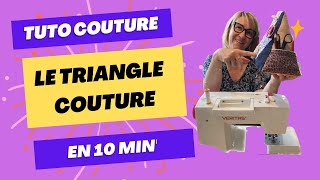 Tuto couture  Triangle de rangement  couture FACILE 10 min’ 🕦 [upl. by Darees]