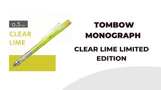 Tombow Monograph Clear Lime [upl. by Ayerim]