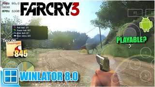 Far Cry 3 Android Gameplay Winlator 80  Tested on Snapdragon 845  Settings [upl. by Aylmer]