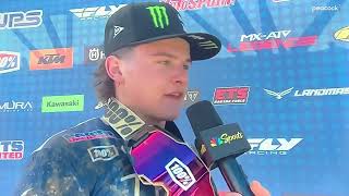 Haiden Deegan High Point interview after loss to Masterpool June 2024 [upl. by Yedorb]