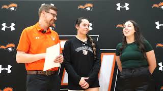 Tusculum VB Postgame Coach Hannah Barrett Martina Foster Interview Nov 1 2024 [upl. by Hardigg961]