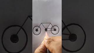 Cycle🚲🚲 Drawing shorts reels art ideas creativeart technique🚲 [upl. by Ybhsa37]