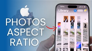 How To Change From Square Grid To Actual Size Photos On iPhone iOS 18 [upl. by Holmun]