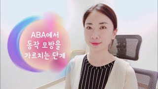 ABA에서 동작 모방을 가르치는 단계 [upl. by Yovonnda]