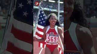 Florence Griffith Joyner The Fastest Woman in History athletics olympicathlete sports [upl. by Anatnom]