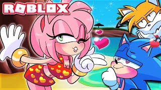 Amy Impresses Sonic ❤️  SONIC SPEED SIMULATOR Fireworks Festival  ROBLOX FT TAILS [upl. by Morganica]