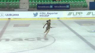 ISU 2014 Grand Prix Ljubljana Ladies Free Skate Elif ERDEM TUR [upl. by Conrad715]