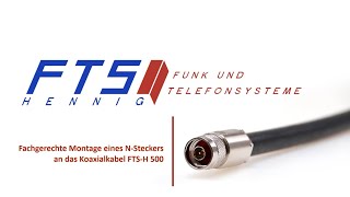 Anleitung NStecker an FTSH 500 Kabel montieren  FTS Hennig [upl. by Warthman]