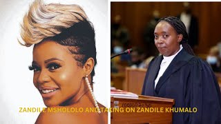 ZANDILE MSHOLOLO AND TAKING ON ZANDILE KHUMALO [upl. by Casar]