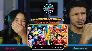 Chapéus de Palha VS Ninjas de Konoha  Batalha de Mestres Prod Micael REACT EM CASAL🔥 [upl. by Ysdnyl]