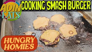 Cooking Smash Burger Hungry Homies [upl. by Naellij]