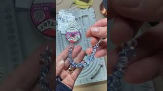 Crystal Bicone Beaded NecklaceGreat For Beginners 💎 [upl. by Hgielrac]