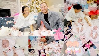 TWINS FIRST CHRISTMAS CHRISTMAS DAY OPENING PRESENTS👼🏻👼🏻🎄 SLMissGlamVlogs💕 [upl. by Gnas]