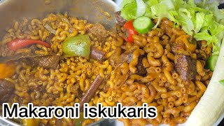 Baasto makarooni iskukaris aad umacanbadan qado dhamestiran macaroni pasta makaroonidi TikTok 🤤👌 [upl. by Tarabar]