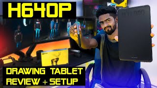 Huion H640p Graphic Tablet unboxing and review Tamil  mr roshan [upl. by Verlie361]