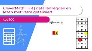 CleverMath  HR  getallen leggen en lezen met vaste getalkaart tot 100 [upl. by Bohaty]