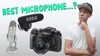 Fujifilm XT2 vs Rode VideoMic Pro vs Blue Yeti Mic  AUDIO TEST [upl. by Atiuqehc]