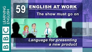 Presenting a new product  59  English at Work launches your business [upl. by Sophronia]