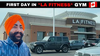 First day in LA FITNESS 😍 GYM IN CANADA 🇨🇦 [upl. by Ilene]