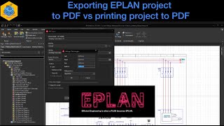 EPLAN Electric P8 Exporting EPLAN Project to PDF vs Print EPLAN Project to PDF electrical eplan [upl. by Emalia314]