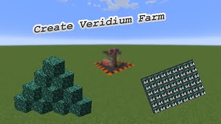 Minecraft Create Mod Veridium Farm Tutorial [upl. by Putnam]