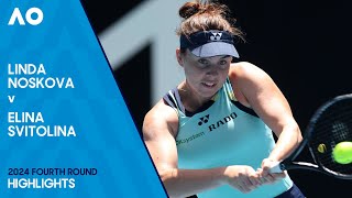 Linda Noskova v Elina Svitolina Highlights  Australian Open 2024 Fourth Round [upl. by Davin]