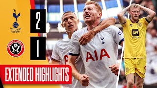 EXTENDED PREMIER LEAGUE HIGHLIGHTS  Tottenham Hotspur 21 Sheffield United  Spurs down Blades 😫 [upl. by Latoniah]