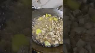 Proses masak Kentang tempe goreng suami Thailand 🥰 shorts [upl. by Enellek]