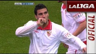 Gol de Reyes 30 en el Sevilla FC  Real Zaragoza  HD [upl. by Roon]