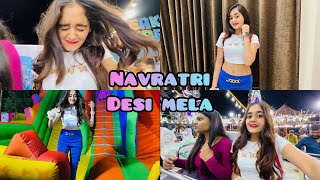 Bindass Kavya Enjoying in Navratri Desi Mela with Family and Friends  Lots of Fun in Amusement Park [upl. by Eichman]