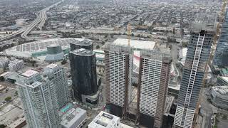 Oceanwide Plaza Downtown Los Angeles  Droneshot [upl. by Correna]