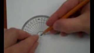 Mr v teaching Math  Geometry Lesson 1f How to use a Protractor [upl. by Firooc]