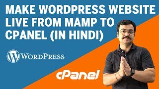 Migrate Wordpress Website  Local Server to Live Server cPanel in Hindi [upl. by Eromle]